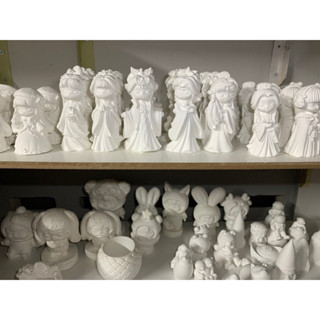 Combo 50-100 tượng thạch cao, tượng tô màu size 4-11cm, tượng đẹp trắng tinh, bóng mịn không bị vụn bột.