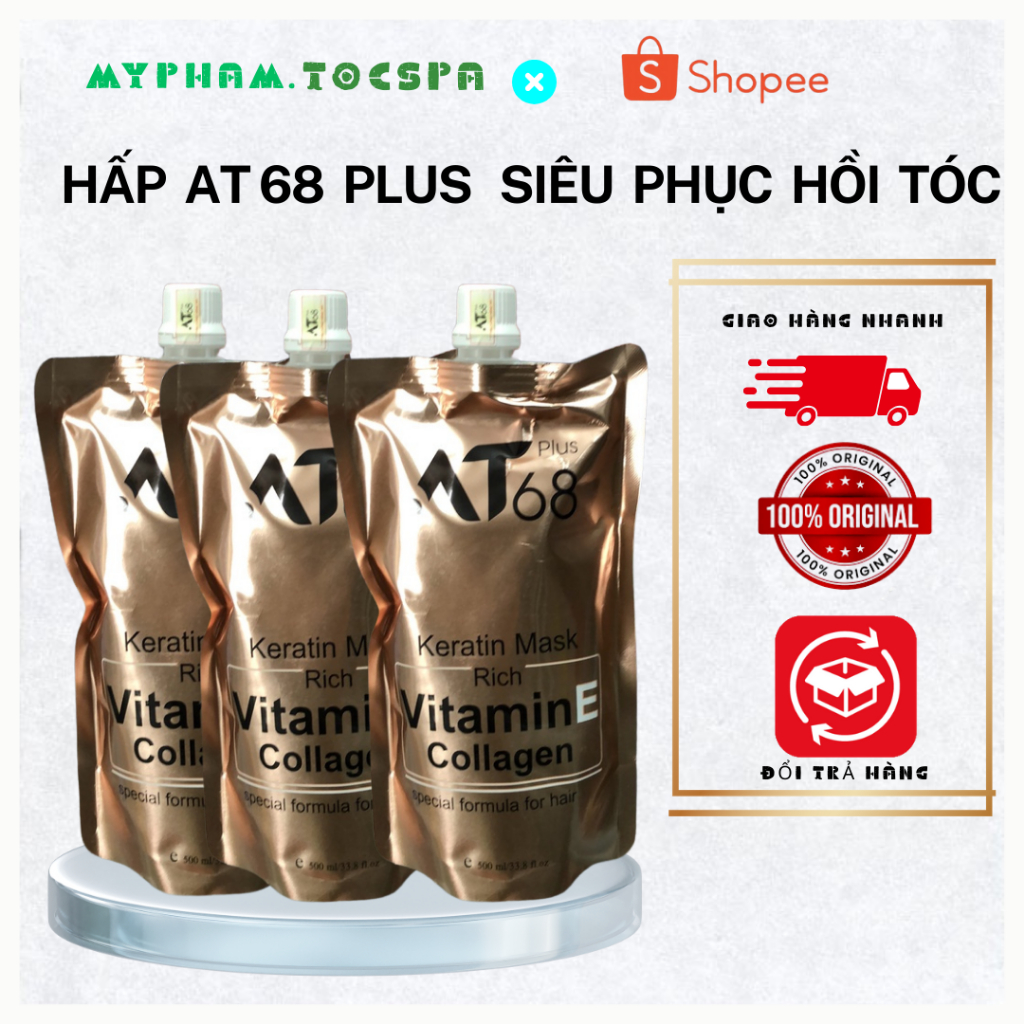 Hấp Collagen Vitamin E AT68 500ML Myphamtocspa