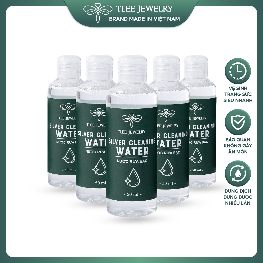 Nước rửa trang sức bạc TLEE dung dịch làm sáng bóng bạc như mới 50ml TLEE JEWELRY PK0120