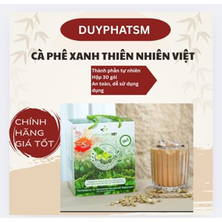 *Hộp 30 gói* Cà Phê Xanh Thiên Nhiên Việt Chính Hãng 