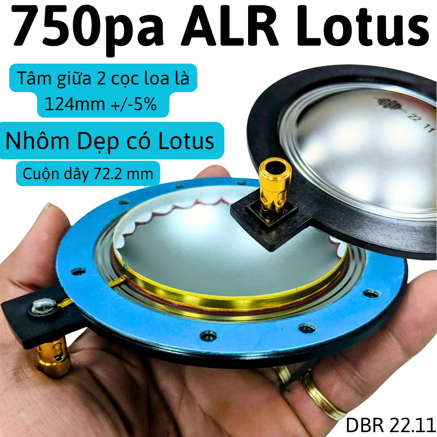Coil Loa Treble 750 Dây Nhôm Dẹp, Chân Giấy Lotus – Thay Thế Cho Loa Treble 750 Pa