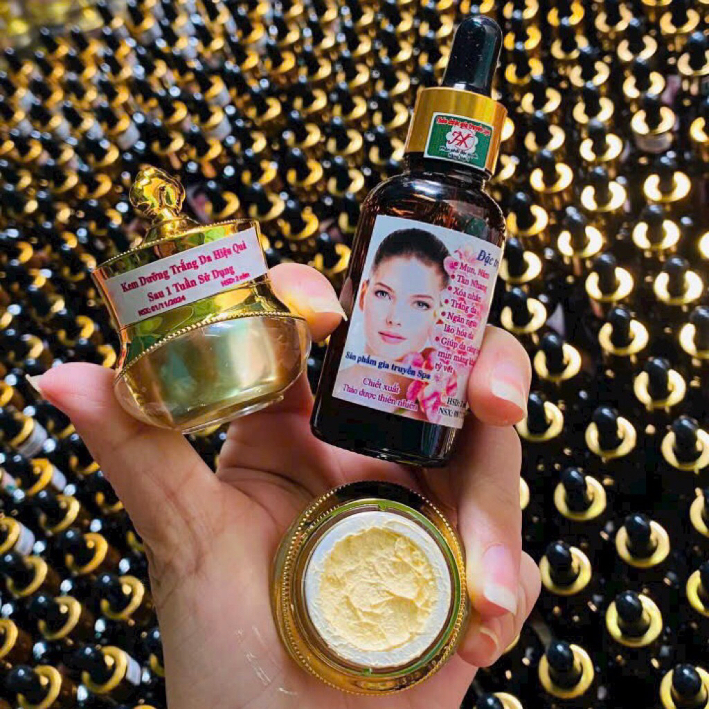 (1 kem + 1 Serum)COMBO TÁI TẠO THẢO DƯỢC GIA TRUYỀN SPA HX