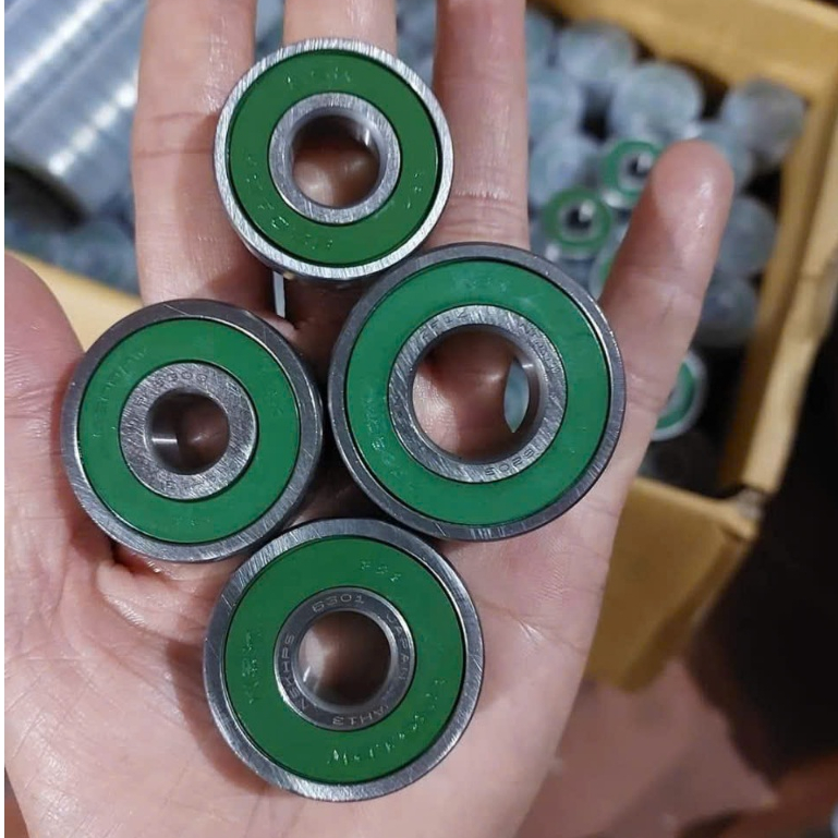 combo 5 đôi vòng Bi cọc japan nắp xanh nắp đỏ mã xanh chịu nhiệt tốt 6201-6202-6203-6300-6301-6004 P