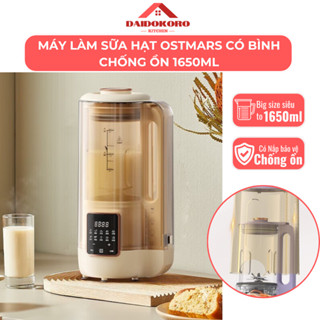 Máy Làm Sữa Hạt Bình Chống Ồn 1650ml OSTMARS 10 Chức Năng Tự Động Vệ Sinh Sấy Khử Khuẩn