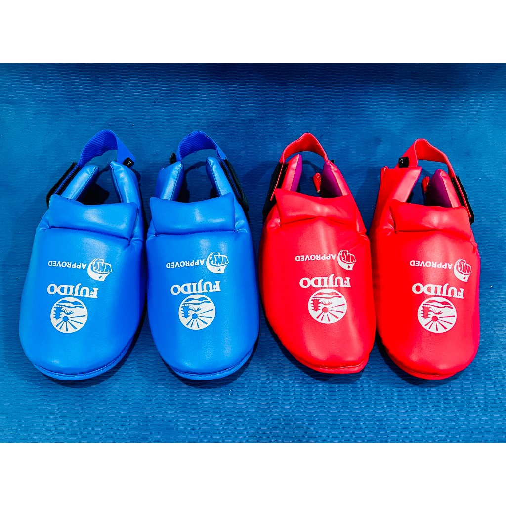 [HOT 148k/cặp] Combo 2 cặp bảo vệ mu bàn chân Karate thi đấu Fujido cao cấp, da PU chống nổ