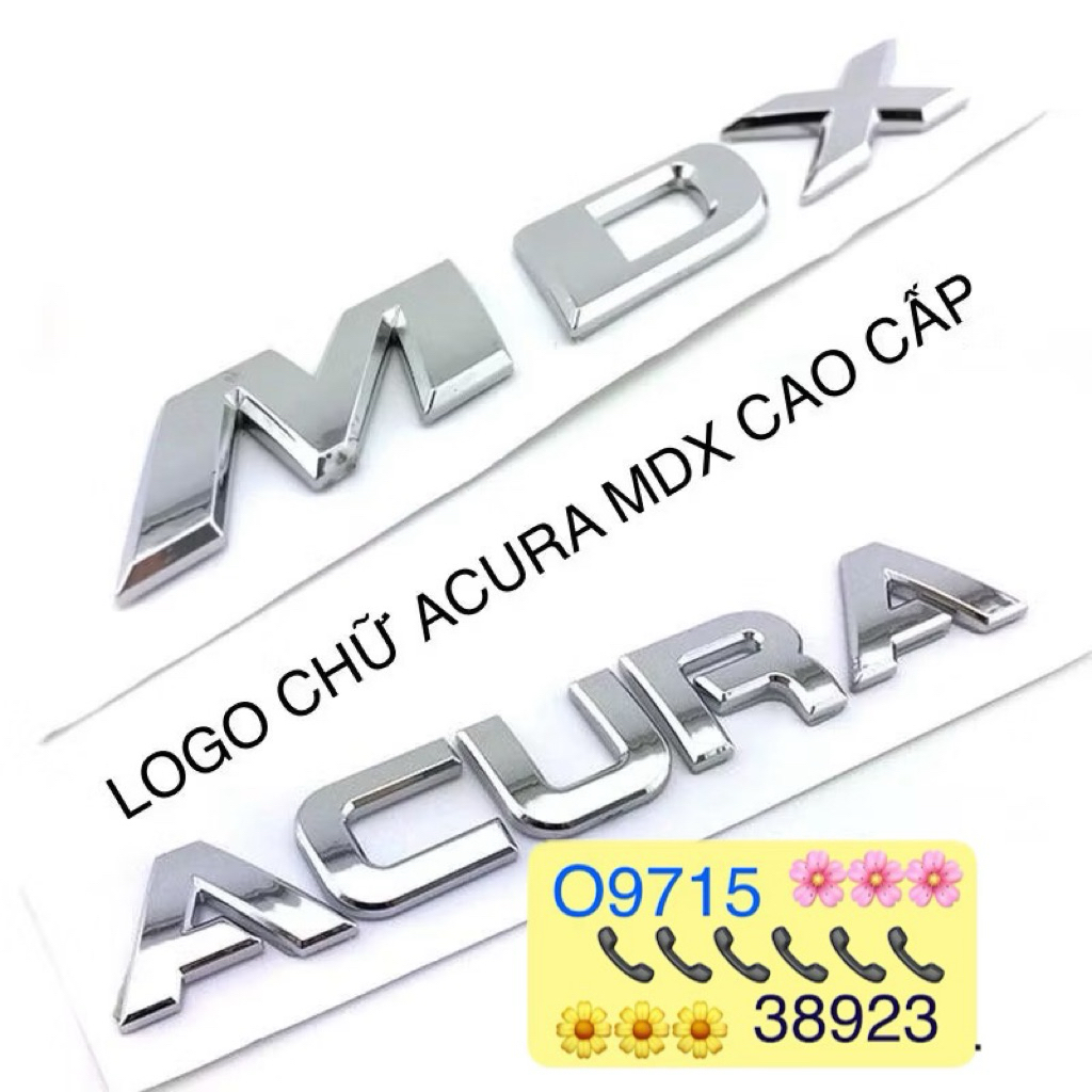 LOGO CHỮ ACURA MDX CAO CẤP GIÁ RẺ