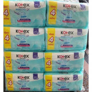   Loại Nhỏ 15cm Không Cánh  -  20+4 Miếng  - Combo 8 Gói Băng Vệ Sinh Kotex Hàng Ngày MaxCool 20 Miếng 