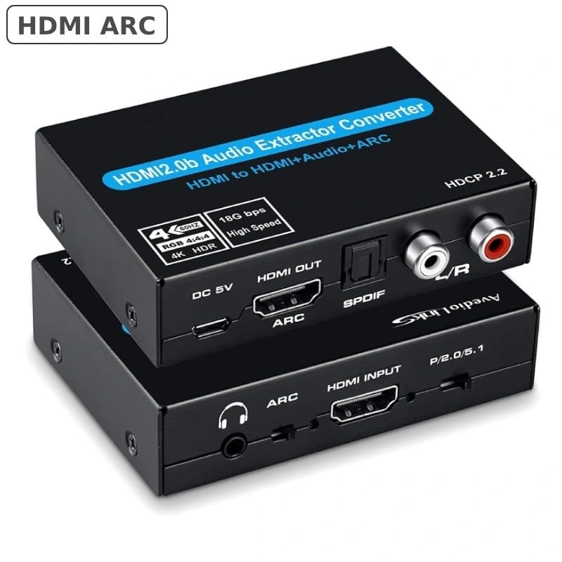 Bộ chuyển HDMI sang Audio + HDMI+ARC converter OZV8-2