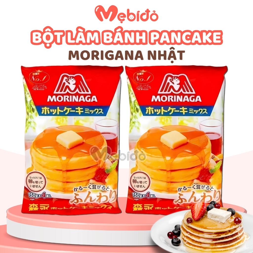 Bột Làm Bánh PanCake Morinaga Làm Bánh Rán Doremon Cho Bé - Shop Mẹ Bí Đỏ