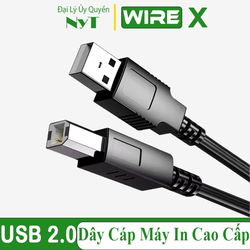 Dây Cáp Máy In USB 2.0 Hợp Kim Nhôm Cao Cấp Độ Dài Các Loại DL103 Bảo Hành 12 Tháng Đổi Mới