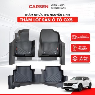   TRÀN VIỀN  Thảm Lót Sàn Xe Mazda CX5  2025  - Nhựa TPE Đúc Nguyên Khối Chống Nước Chống Bụi Bẩn - CARSEN VIET NAM 