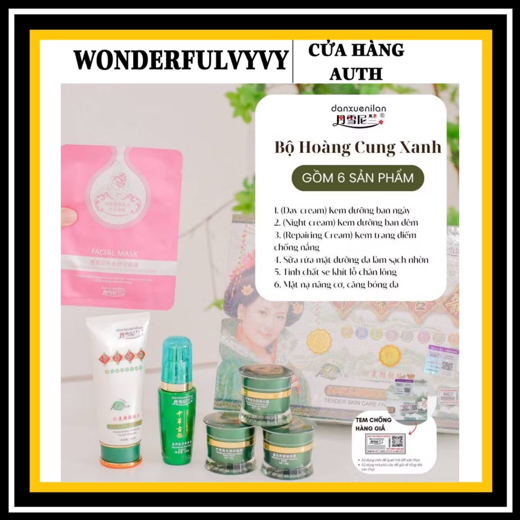 (CHÍNH HÃNG)BỘ KEM HOÀNG CUNG XANH 5IN1