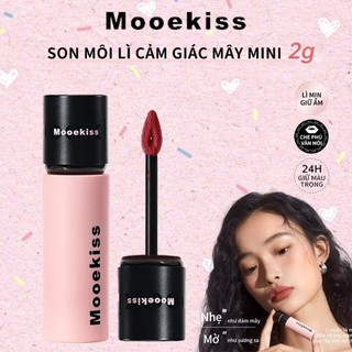   Phiên bản quốc tế  Son kem Mooekiss son bùn Không khô môi Tôn da Giữ ẩm lâu-2g 