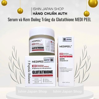  Serum và Kem Dưỡng Trắng Da Glutathione MEDI PEEL 600 White Cream - Ishin Japan Shop 