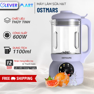  Máy Làm Sữa Hạt OSTMARS Cối Thuỷ Tinh Đa Chức Năng Lưỡi Dao 10 Cánh Có Chức Năng Hẹn Giờ Xay Sinh Tố Làm Sữa Hạt - TEWI 