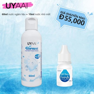  Kính áp tròng MCK1 Lens Cận Nước ngâm lens cao cấp UYAAI Little Droplets 60ml 10ml - Dành cho mắt nhạy cảm 