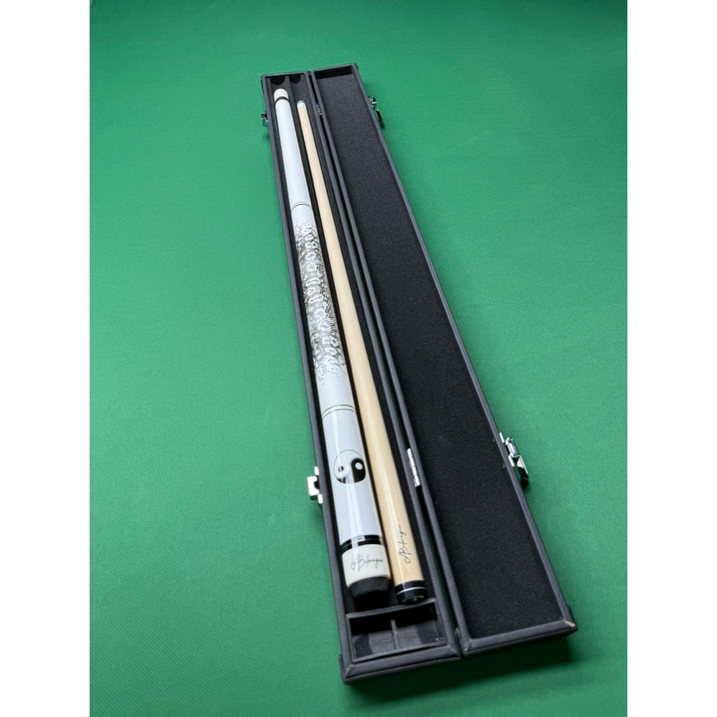 [118R] Cơ bida AB MAGIC Mộc Bát quái trắng tay da kì đà *1* [TK]