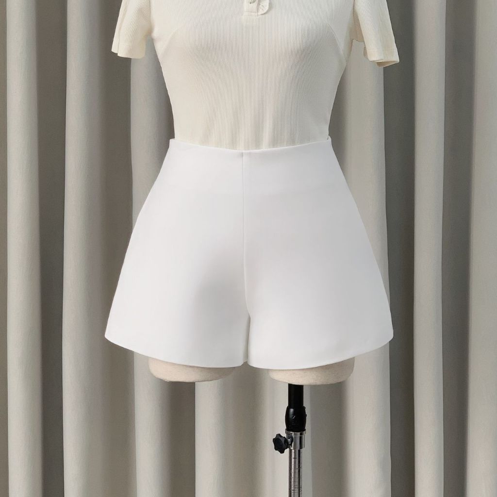 Quần short nữ ống rộng cạp cao tiểu thư, quần đùi ngắn nữ dáng xòe bồng Linly Store QS-N9 | BigBuy360 - bigbuy360.vn