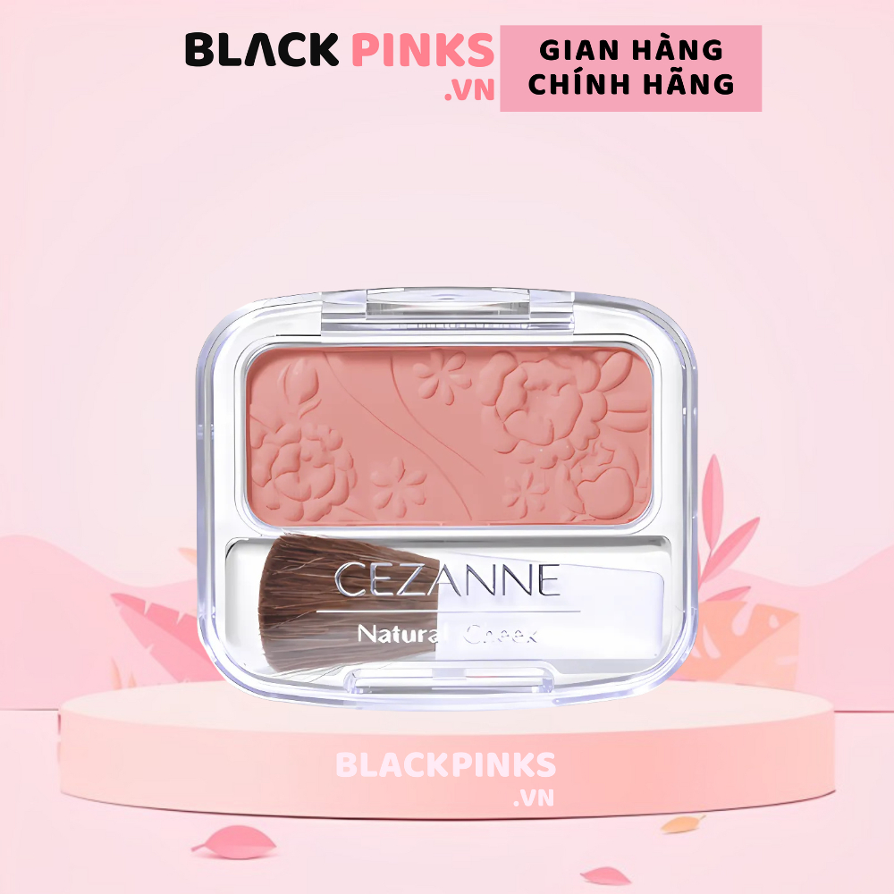 Phấn má ánh ngọc trai Cezanne - 01 hồng đào/10 hồng cam hộp 4g