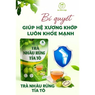  Trà Xương khớp Nhàu Rừng Tía tô hạ acid uric giảm đau nhức xương khớp gút an toàn thiên nhiên hộp 60 túi lọc 