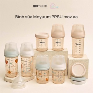 Bình sữa Moyuum PPSU Mov.aa , có tem chống hàng giả chính hãng ( 160ml / 250ml )