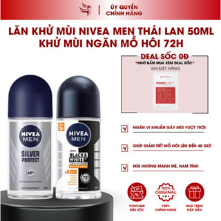  Lăn Khử Mùi Nivea Men Thái Lan Chai 50ml Khử Mùi Ngăn Mồ Hôi 72h 