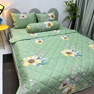 Bộ drap giường cotton Hàn Quốc( nệm dày 10-15 cm)