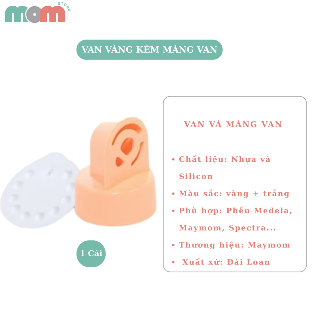 Van Vàng Maymom Dùng Cho Các Dòng Máy Hút Sữa Medela, Spectra
