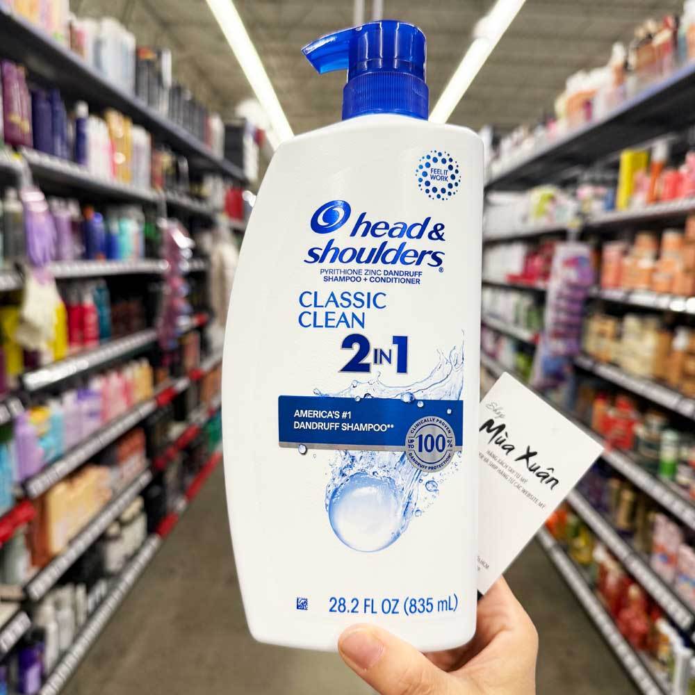 [HÀNG MỸ] Dầu gội xả 2in1 Head & Shoulders, 835ml