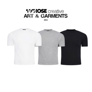  BODY FIT TEE - Áo ôm body 3 màu basic đơn giản WHOSE STUDIO 