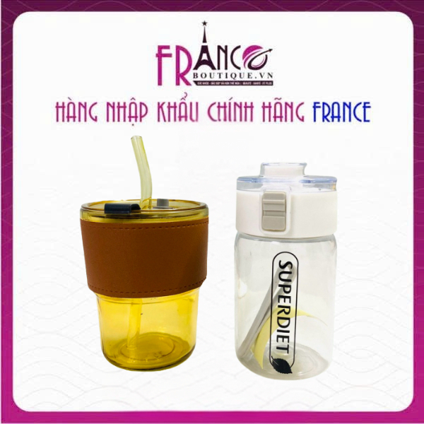 Bình Nước quà Tặng Chính Hãng SUPERDIET Pháp - Thiết Kế Tiện Lợi, Gọn Nhẹ, Sang Trọng