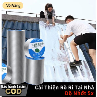 Keo Chống Dột Cuộn 5 Mét Băng Keo Dán Rộng 5cm/10cm , Miếng Siêu Dính, Chống Thấm Nước