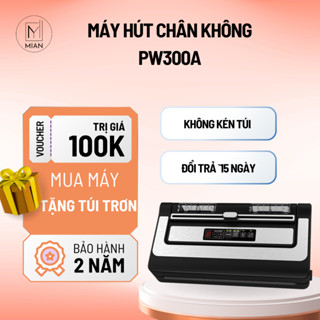 Máy Hút Chân Không Mian PW300A Không Kén Túi, Máy Ép Chân Không Hút Mọi Loại Túi - Bảo Hành 2 Năm