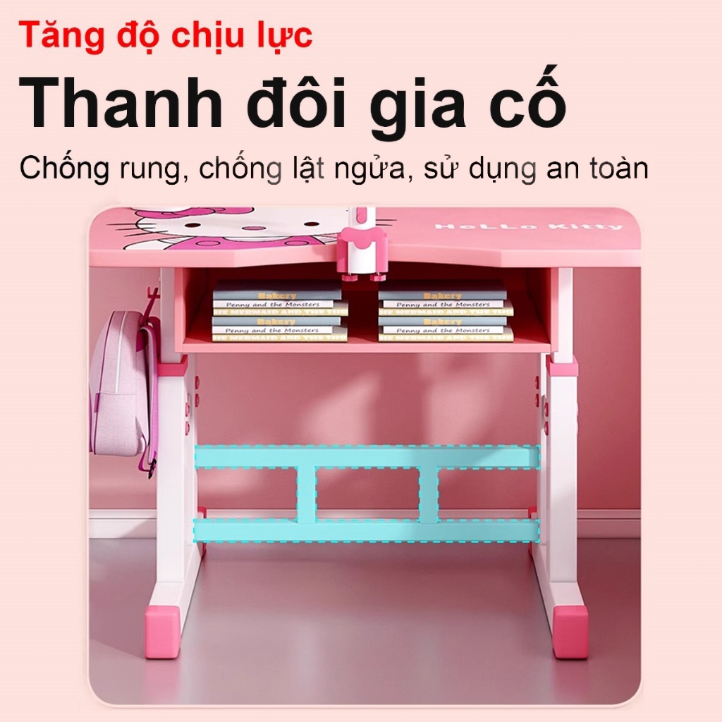 Bàn học trẻ em nâng hạ tại nhà công thái học, bàn điều chỉnh độ cao cho học sinh tiểu học. | BigBuy360 - bigbuy360.vn