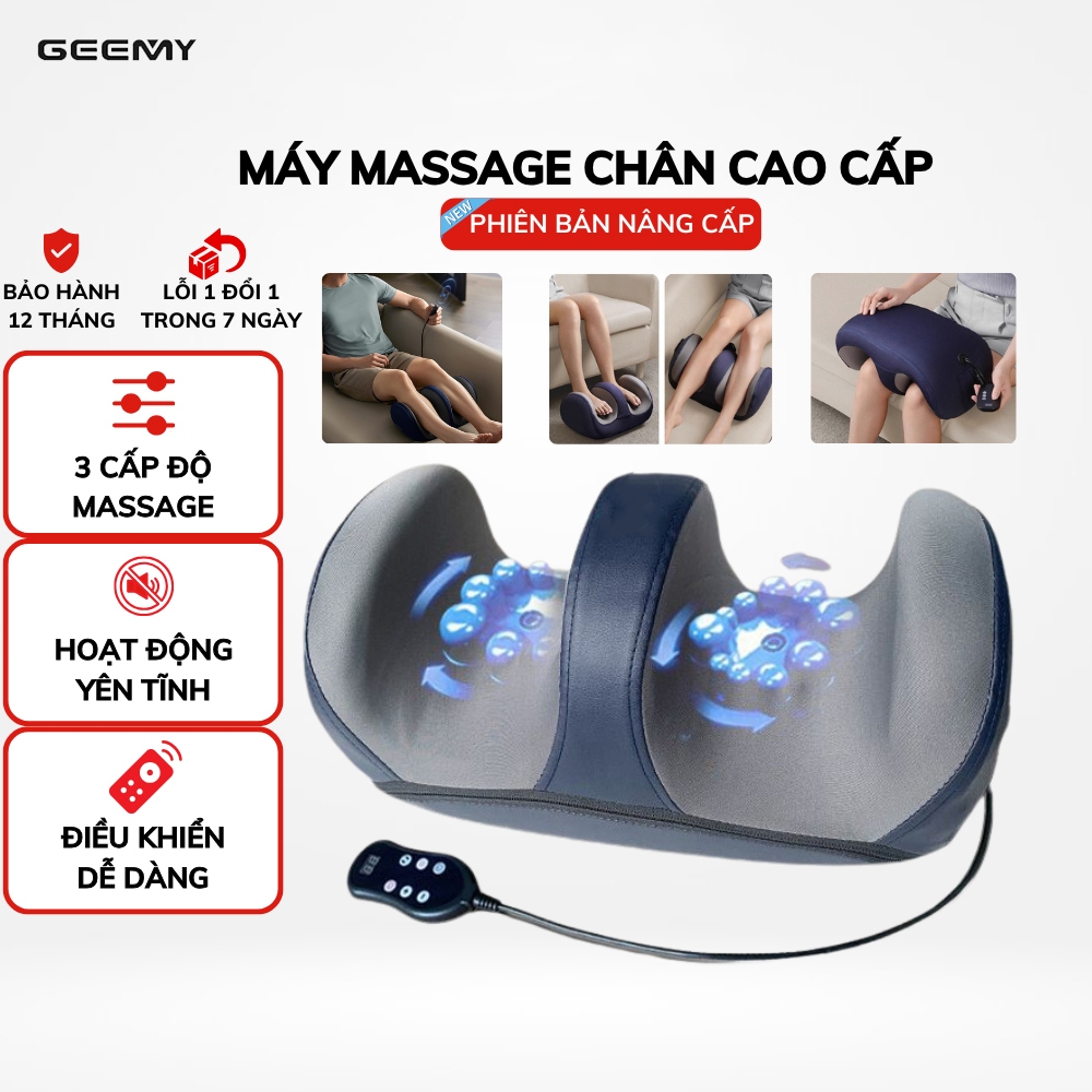 Máy Massage Chân Cao Cấp Chế Độ Xoa Bóp Bấm Huyệt Tự Động Cho Người Già, Dân Văn Phòng