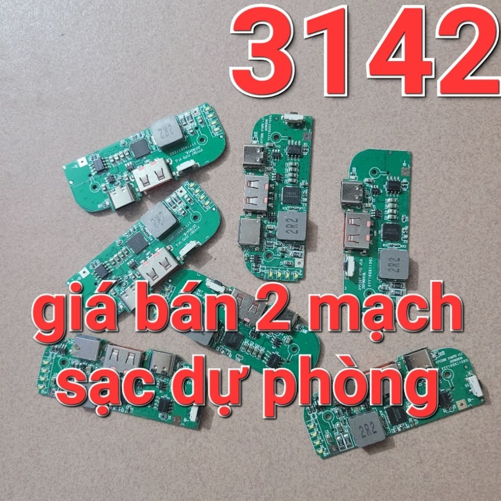 giá bán 2 mạch Mạch sạc dự phòng nhanh 22.5w qc3.0 dùng chip sw6106