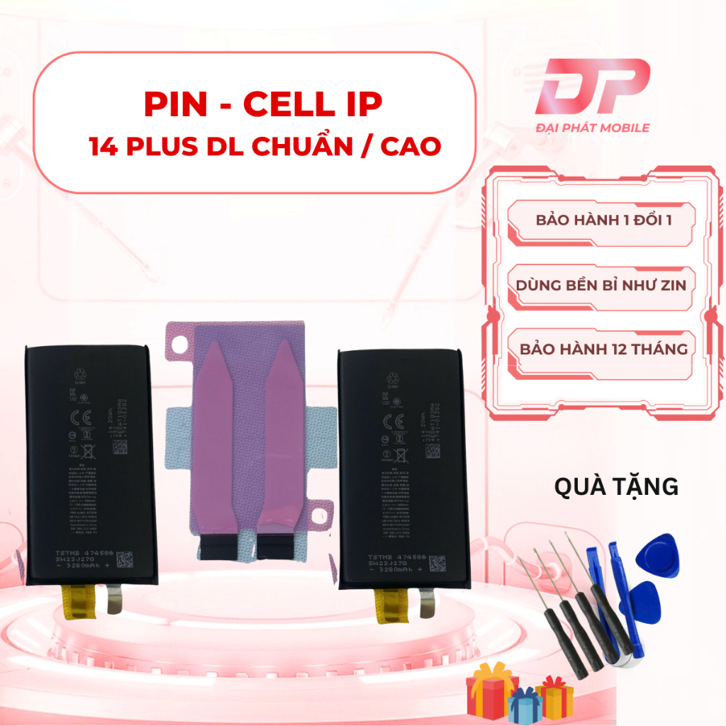 Pin & Cell pin dành cho 14 Plus hàng chất & giá rẻ, hiệu suất vượt trội dễ dàng thay thế lắp đặt