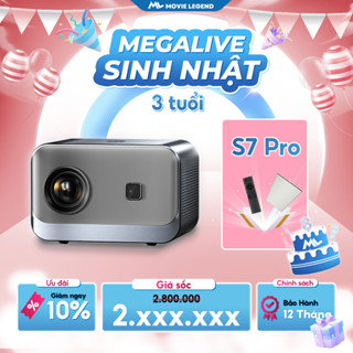 [ CHÍNH HÃNG ] Máy Chiếu Mini Movie Legend - Máy Chiếu S7 Pro - Hỗ Trợ FULL HD - Bảo hành 12 tháng