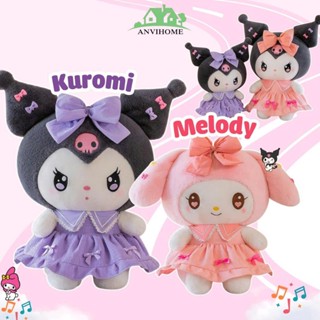 Gấu Bông Kuromi Váy Hồng, Kuromi Váy Tím, Melody Váy Hồng ANVIHOME-Gấu bông quà tặng sinh nhật, quà tặng bạn gái cao cấp