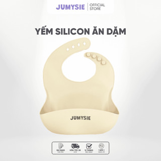   Bản To  Yếm Ăn Dặm Silicone Jumysie – Ngăn Hứng Sâu Siêu Rộng Giữ Sạch Quần Áo Bé Tối Ưu 