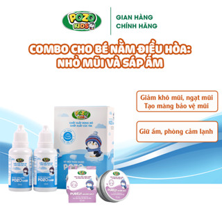 Combo Cho Bé Nằm Điều Hòa Pozokids - Tạo lớp màng tự nhiên bảo vệ mũi, sáp giữ ấm phòng cảm lanh
