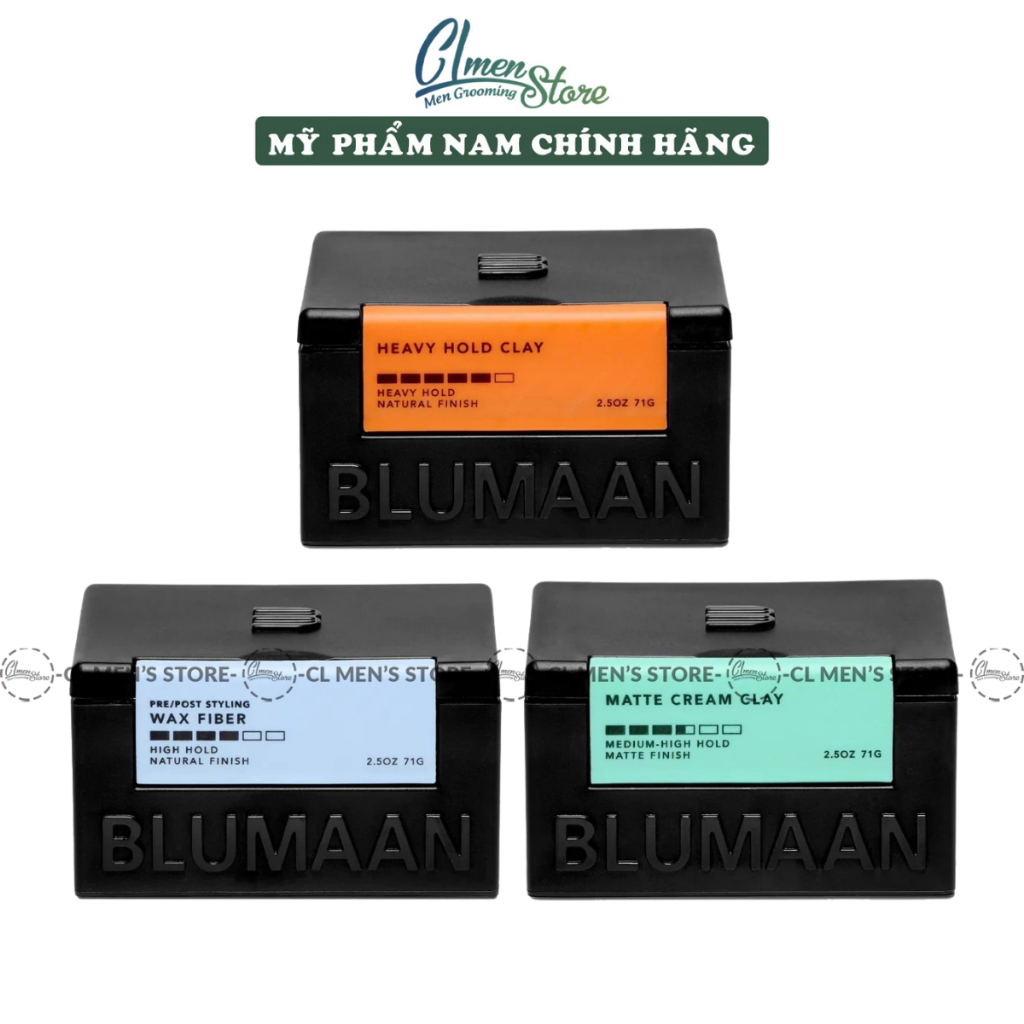 [FULL LINE] Sáp vuốt tóc BluMaan [Cavalier - Meraki - Monarch - Fifth Sample] - Phiên bản 2025