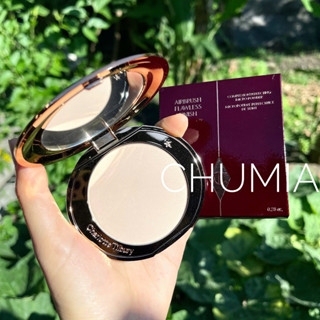 Phấn phủ CHARLOTTE mini, full nén kiềm dầu không màu chống nước trắng da chính hãng DUNG CHU CHUMIA