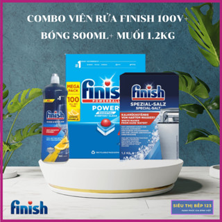 Combo viên rửa bát finish + Bóng + Muối dùng chuyên dùng máy rửa bát