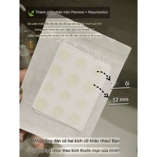 Miếng dán mụn DermSmile siêu mỏng 0.2mm – 96 miếng (10mm & 12mm)