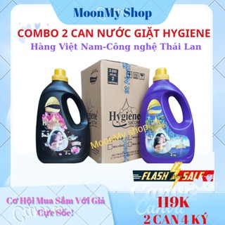 Combo 2 can nước giặt Hygiene 3in1 VN sản xuất theo công nghệ Thái Lan, thơm lâu,đậm đặc,mỗi can 2 ký