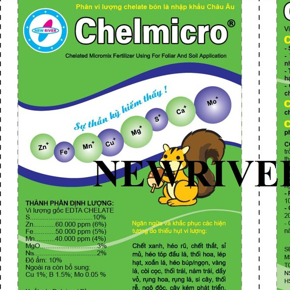 PHÂN BÓN VI LƯỢNG KẼM CHELMICRO GÓI 20GR ( com bo 10 gói )