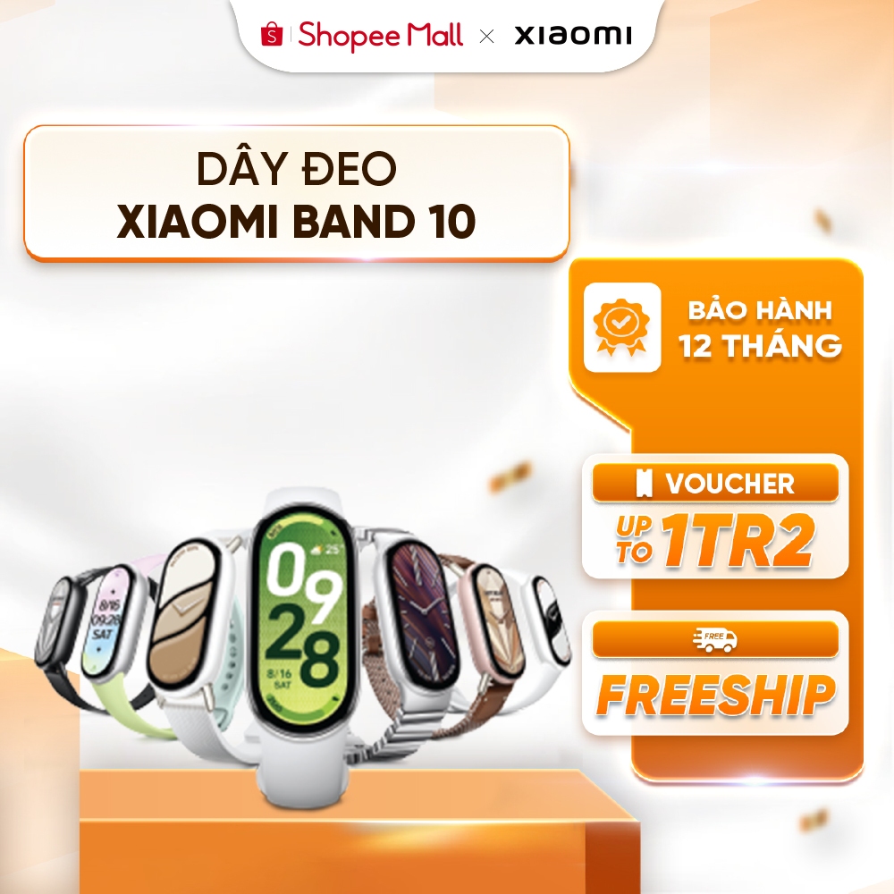 Dây đeo thay thế cho Xiaomi Band 10 - Chuẩn dáng, bật chất - Chính Hãng