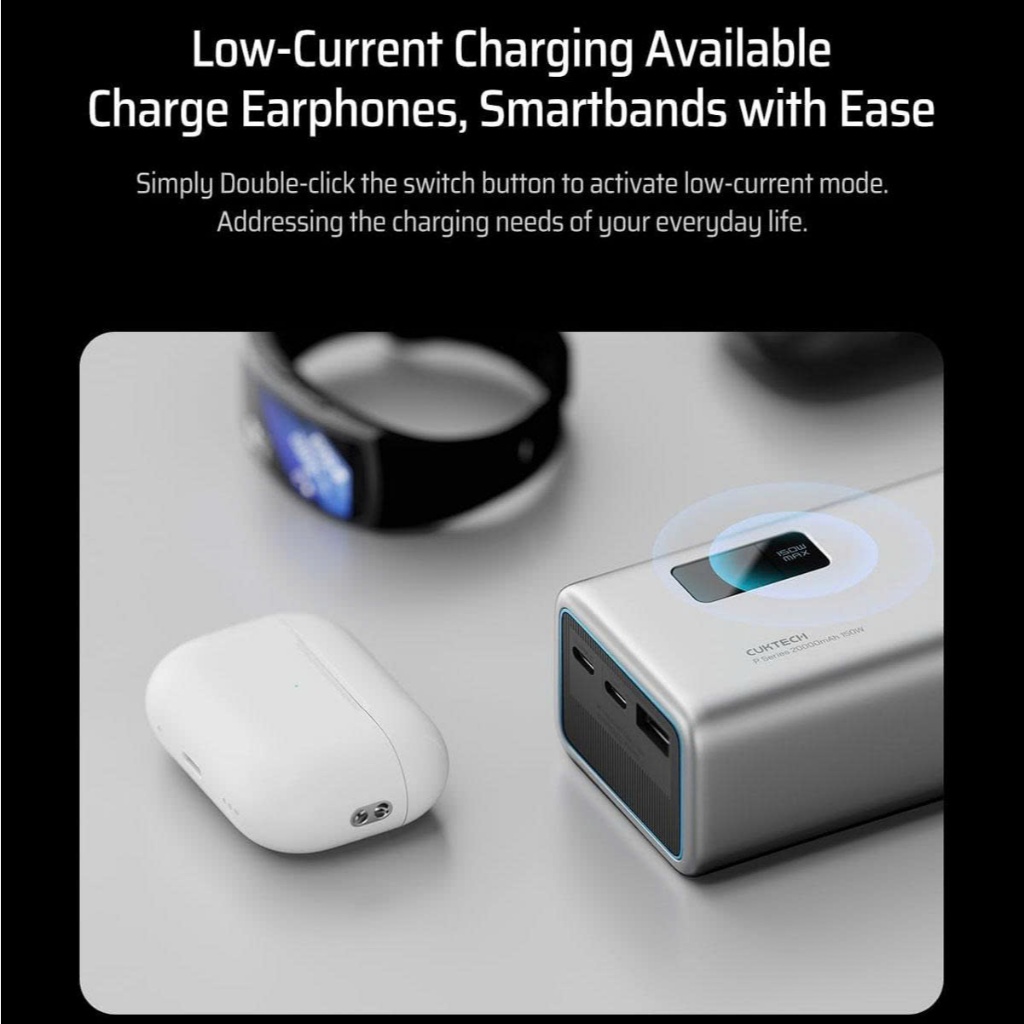 CUKTECH 15 Sạc Di Động 2C1A | Công Suất 150W Max | Dung Lượng 20.000mAh | Bảo Hành 18 Tháng PB200P | BigBuy360 - bigbuy360.vn