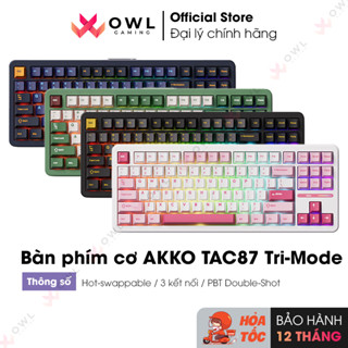 Bàn phím cơ AKKO TAC87 Tri-Mode (Hàng chính hãng)
